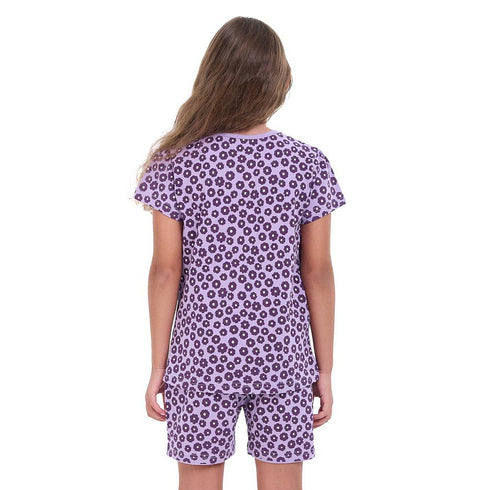 Girls summer pajama set Blossom t-shirt +shorts